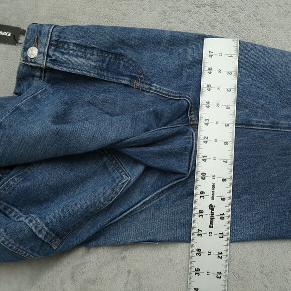Express Jeans Women's Size 8R Blue High-Rise 90's Bootcut Denim 32" Inseam NWT - Picture 6 of 16